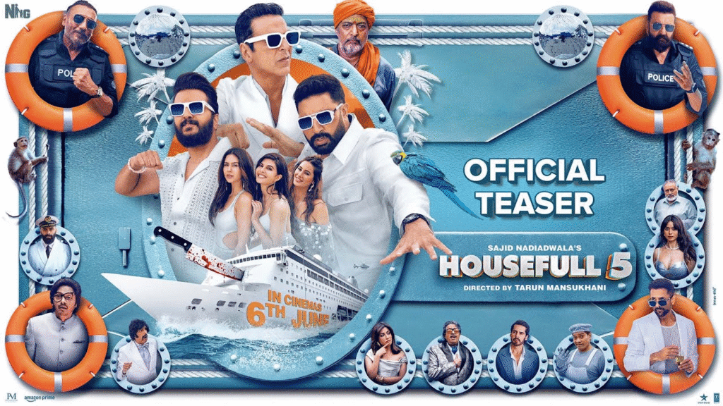 Housefull 5 Full Movie Review: A Cruise Full of Chaos, Confusion, and Comedy Gold 🖊 By Mohita Shrivastava | Updated: June 12, 2025 | Movie Category: Bollywood Comedy | Language: Hindi/English |